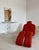 Bouloum Chaise Lounge Chair by Olivier Mourgue in Original Burnt Orange Textile For Sale - Image 11 of 16