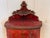 Red Red Chinoiserie Hanging Corner Cupboard For Sale - Image 8 of 9