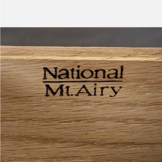 Vintage National Mt. Airy Vienna Three Drawer Nightstand For Sale - Image 9 of 11