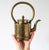 Hollywood Regency Vintage Chinese Brass Tea Pot W/ Floral Motif For Sale - Image 3 of 10