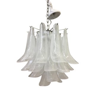 Murano Style Glass Sella Alabastro Color Chandelier from Simoeng For Sale