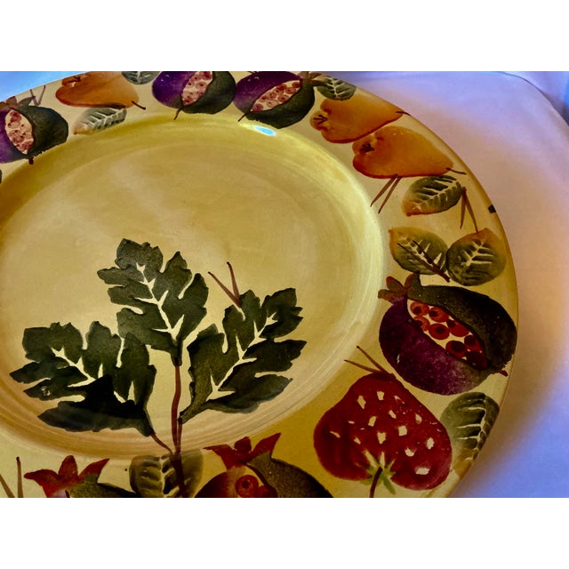 Art Deco Hand Crafted and Hand Painted Italian Art Pottery Platter For Sale - Image 3 of 12