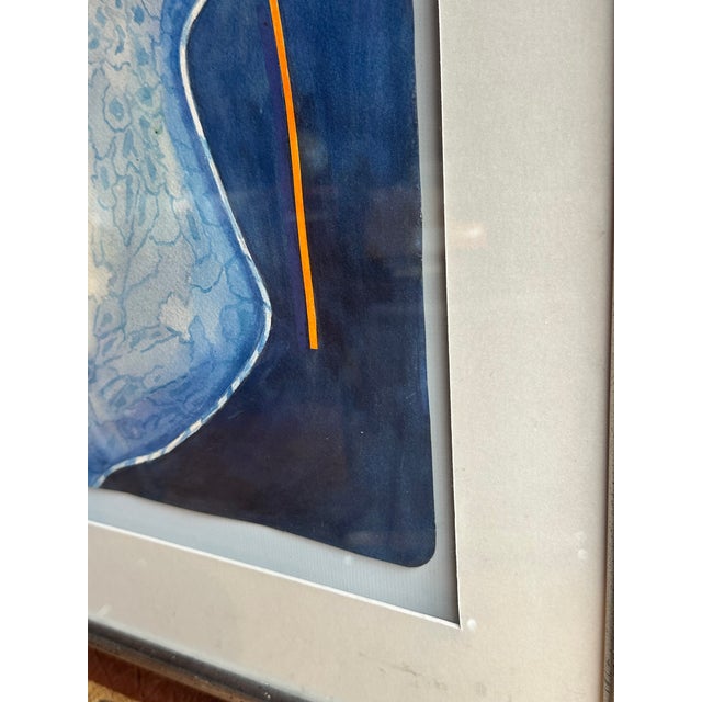 1990s Colorful Modernist Abstract by Bethea Owen 1990 For Sale - Image 5 of 6