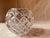 Art Deco Antique French Cut Crystal Rose Bowl, Diamond Pattern, 7" For Sale - Image 3 of 11
