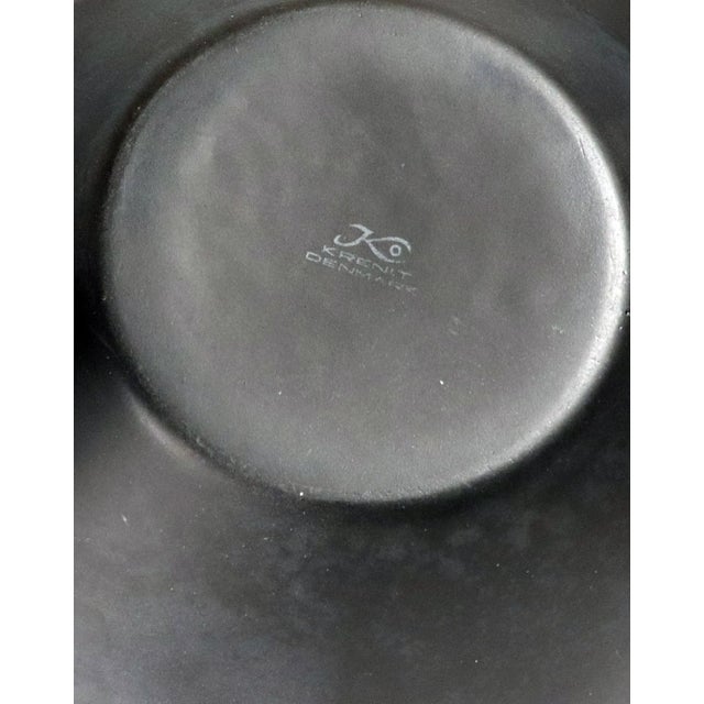 Herbert Krenchel Modernist Kranit Bowl in Black Steel and Red Enamel, by Herbert Krenchel for Torben Ørskov & Co. For Sale - Image 4 of 5