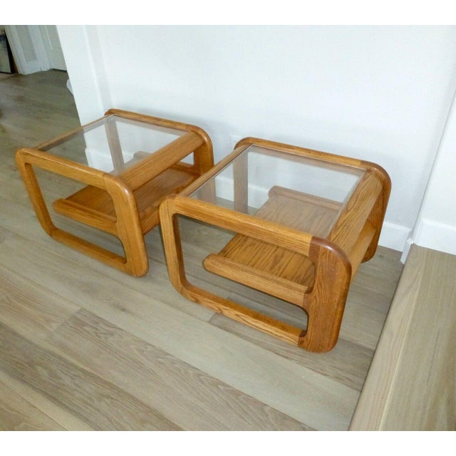 Mid Century Lou Hodges Design Mersman Waldron Comfort End Tables A Pair Chairish