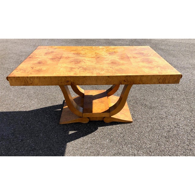 Art Deco Chairs and Table, 1930s, Set of 7 For Sale - Image 6 of 14