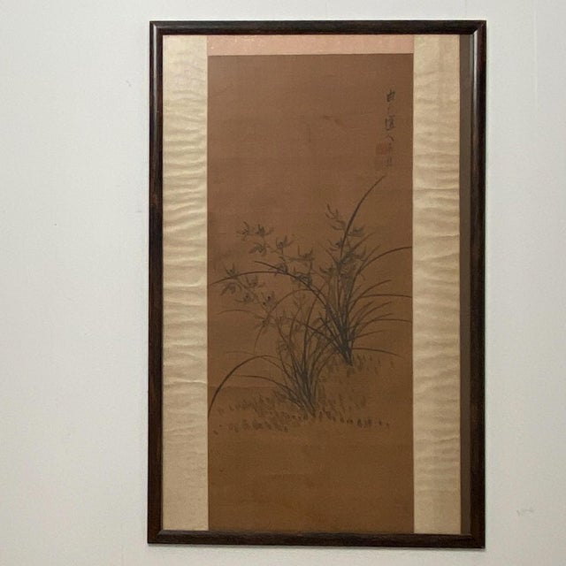 Mid 20th Century Vintage Watercolor of Flowers, China For Sale - Image 5 of 5