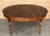 French Late 19th Century French Solid Walnut Oval Center Table with Four Turned Legs For Sale - Image 3 of 18