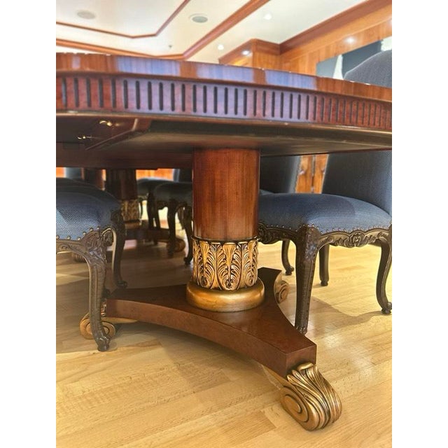 Victorian Dining Table in Mahogany, 1990s For Sale - Image 3 of 5