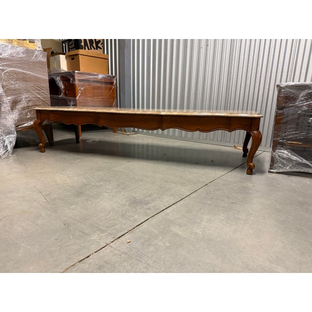 Imperial Furniture, French Provincial Marble Coffee Table For Sale In New York - Image 6 of 7