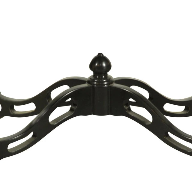 1990s Black Lacquer Tea Tables, Pair For Sale In Boston - Image 6 of 7