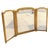 Antique Louis XVI Style Giltwood Tryptic Vanity Table Mirror.