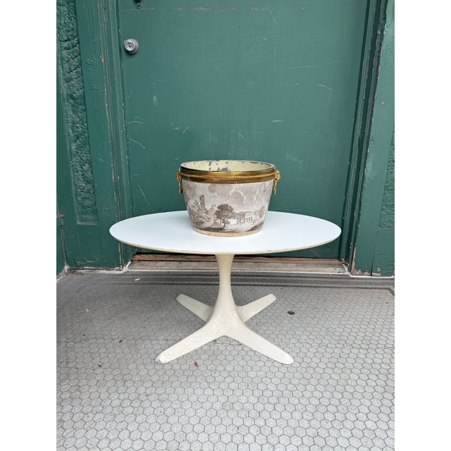 1920s Decorative Toleware Jardiniere Pot For Sale - Image 4 of 7