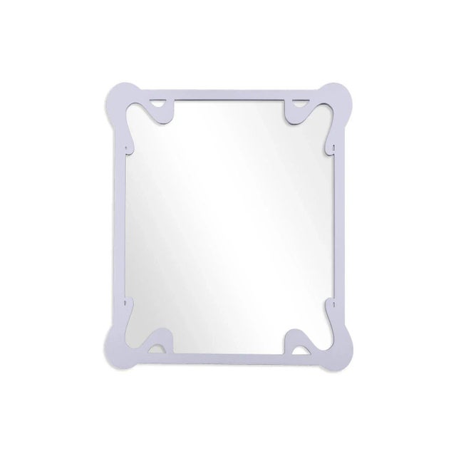 Contemporary Fleur Home Carnival St. Roch Rectangle Mirror in Spring Iris, 30x40 For Sale - Image 3 of 3