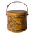 Vintage Firkin Sugar Bucket Hand-Painted Pinecones For Sale
