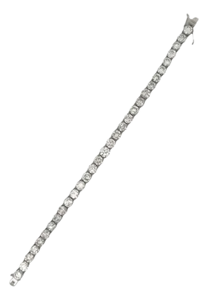 26.78 Carat Diamond Platinum Tennis Bracelet