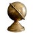 Mid-Century Brass Globe Desk Object For Sale