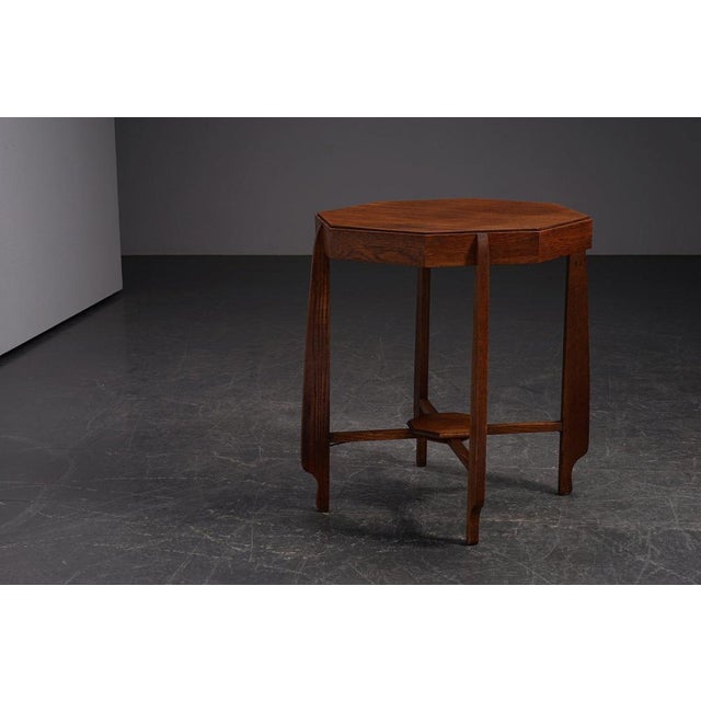 Amsterdamse School Side Table, 1930s For Sale - Image 11 of 13