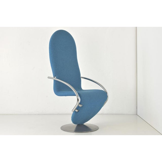 Fritz Hansen 1-2-3 Series Highback Chair by V. Panton, 1973 For Sale - Image 4 of 14