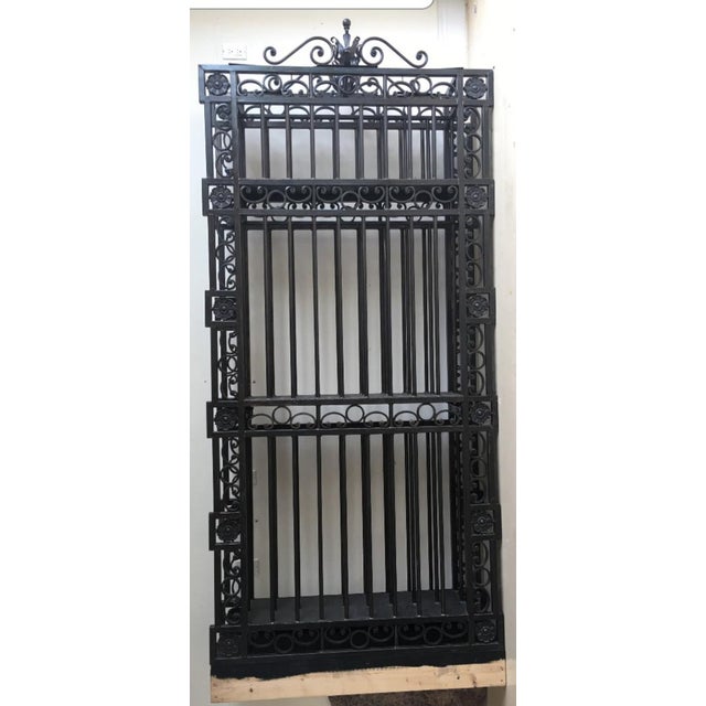Italianate Style Custom Made Iron Wine Racks For Sale - Image 6 of 6
