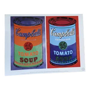 1993 Andy Warhol Estate " Campbell's Soup Can - 1965 " Pop Art Vintage Lithograph Print