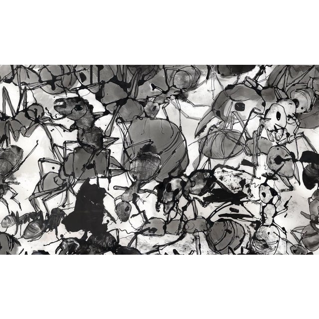 A look inside the life of an ant. large work by this acclaimed Dutch artist ink on paper 150 cm x 150 cm