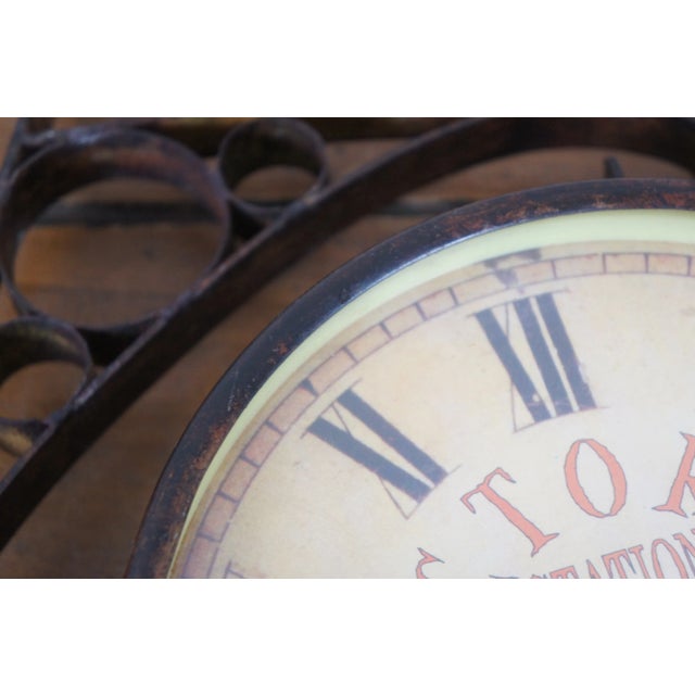 Vintage Victoria Station 1747 Double Sided Brass Wall Mount Railway