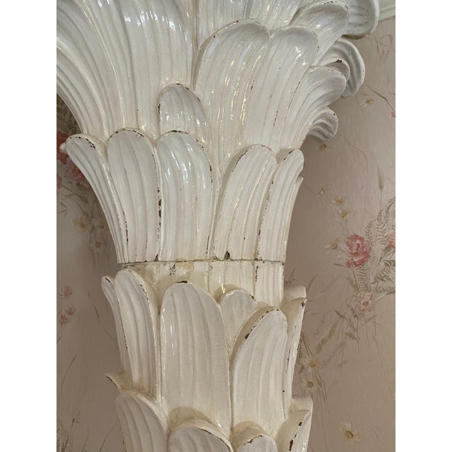 Monumental Continental Glazed Terracotta Palm Tree and Chinoiserie Stove For Sale In Atlanta - Image 6 of 14