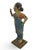 Indian Indian Hindu Female Attendant Abhaya Mudra Carved Wood Folk Art Statue For Sale - Image 3 of 12