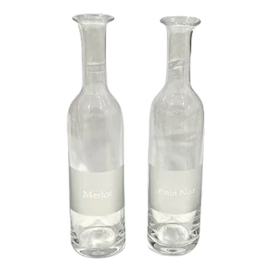 Vintage William Yeoward “Merlot” / “Pinot Noir Wine Carafe- Set of 2