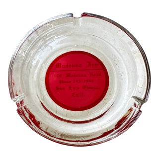 Vintage Madonna Inn Glass Ashtray For Sale