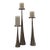 Studio a Home Beacon Gunmetal Cast Iron Candleholders – Set of 3 For Sale