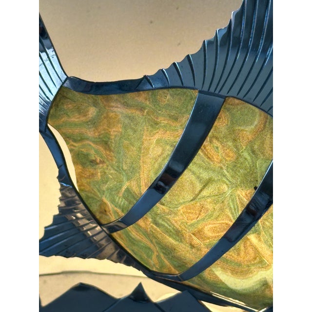 Vintage Fish Lamp in Chrome-Plated Brass, 1950s For Sale - Image 4 of 18