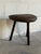 Animal Skin Three-Leg Brown Leather Ottoman Footstool Danish Mid-Century Modern 1970s For Sale - Image 7 of 8