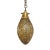 Moroccan Vintage Brass Tear Drop Pendant Light For Sale - Image 3 of 4