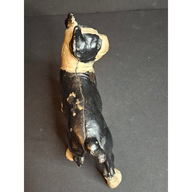 Antique Vindex Toys Cast Iron Boston Terrier Still Bank 1931 Dog Coin Penny Bank For Sale In Boston - Image 6 of 15