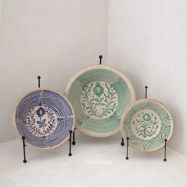 Blue Fajalauza Enamel Bowl Spain, 1950s For Sale - Image 8 of 9