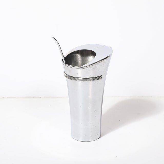 Art Deco "Viking" Chrome Cocktail Pitcher by Walter Von Nessen for Chase For Sale - Image 11 of 14