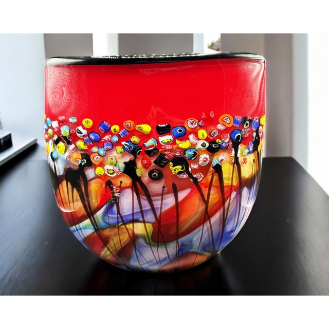 Murano Murrina Vase, 1980s For Sale - Image 6 of 17