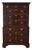 Century Large Mahogany Banded Chest on Chest For Sale