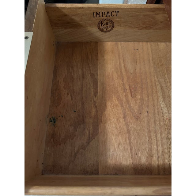 Wood Kent Coffey “Impact” Lowboy 9-Drawer 1960s MCM Mid-Century Mahogany Vintage Danish Inspired Dresser For Sale - Image 7 of 7