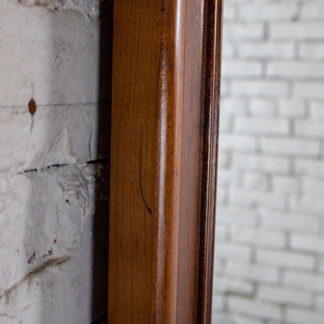 Mid to Late 20th Century Chippendale Style Wall Mirror Rectangular With Arched Carved Pediment Top For Sale - Image 15 of 18