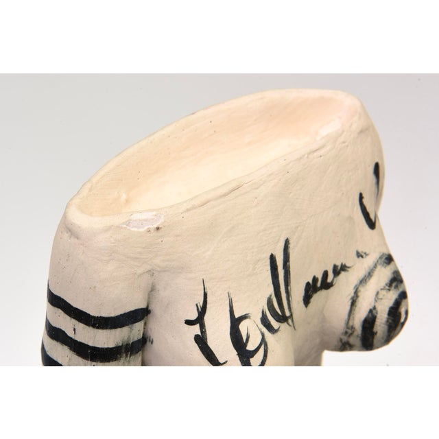 Vintage 1980's Abstract Female Ceramic Torso Sculpture For Sale In Miami - Image 6 of 11