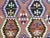 Mid 20th Century Multicolor 1960s Handwoven Boho Turkish Kilim Area Rug For Sale - Image 10 of 10