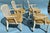 1960s Mid Century Yellow Cane Backed Chairs, Set of 4 For Sale - Image 4 of 9