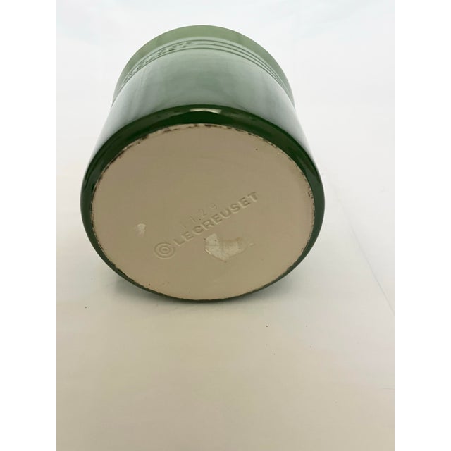 Green Vintage Le Creuset Stoneware Cachepot – Green For Sale - Image 8 of 8