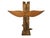 Late 20th Century Tlinget Totem Pole Pacific Northwest Eagle Bear W Fish Hand Carved Cedar 17.75" For Sale - Image 5 of 13
