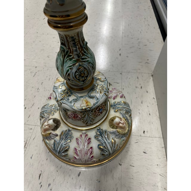 Vintage Italian Capodimonte Porcelain Pedestal or Plant