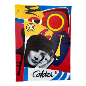 Original Collage by Erik Sulander Using Fragments of the Great Alexander Calder, an Exploration and Contemporary Composition.